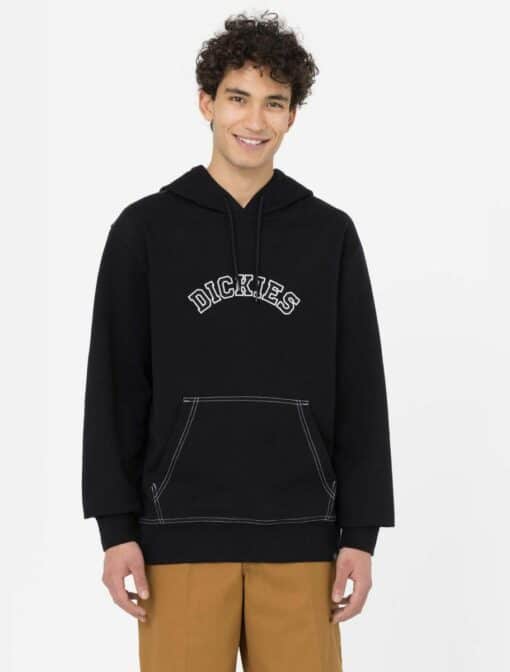 DICKIES Felpa con Cappuccio West Vale black