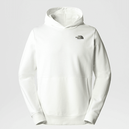 THE NORTH FACE FELPA CAPPUCCIO GRAPHIC uomo gardenia white