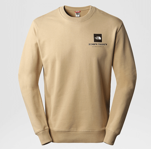 THE NORTH FACE FELPA GIROCOLLO COORDINATES khaki stone