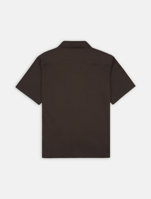 DICKIES Camicia Westover a Maniche Corte brown white