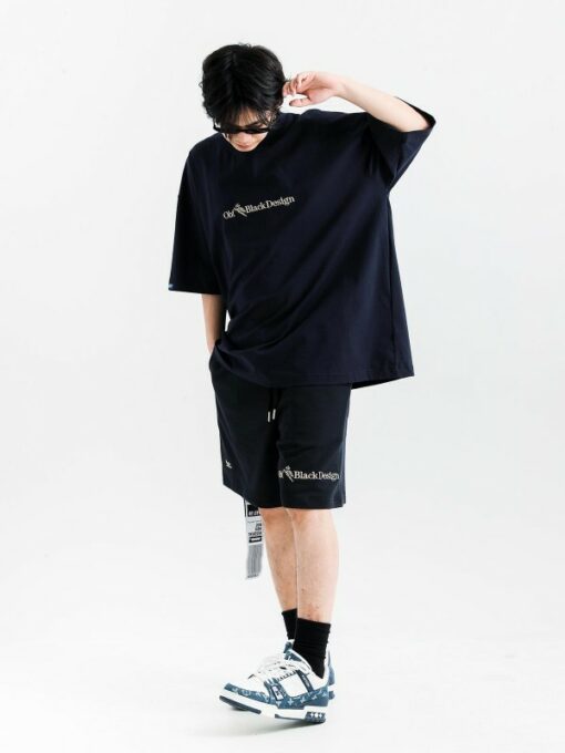 MOD WAVE MOVEMENT OBF BLACK T-SHIRT black