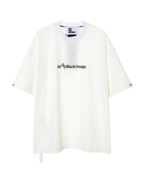 MOD WAVE MOVEMENT OBF BLACK T-SHIRT white