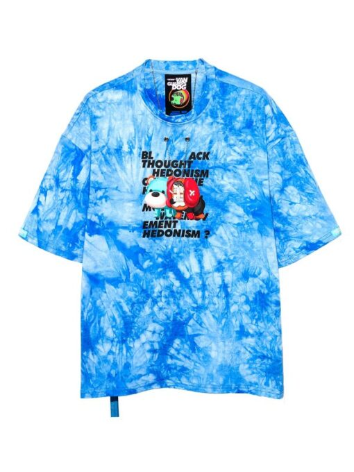 MOD WAVE MOVEMENT VANGUARD’S DOG T-SHIRT blue tie dye