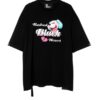 MOD WAVE MOVEMENT CAT T-SHIRT black