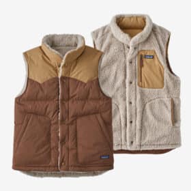 PATAGONIA Men’s Reversible Bivy Down Vest MOOSE BROWN