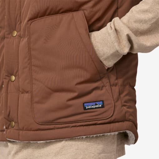 PATAGONIA Men’s Reversible Bivy Down Vest MOOSE BROWN