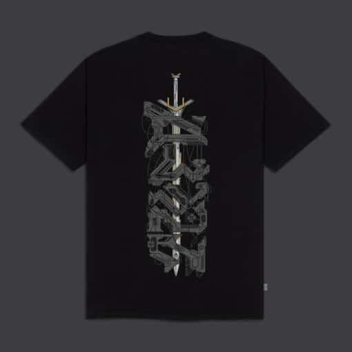 DOLLY NOIRE X-Calibur Reflective Tee BLACK