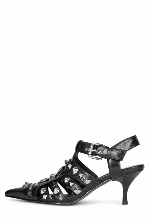 JEFFREY CAMPBELL ROCKED Black / Silver