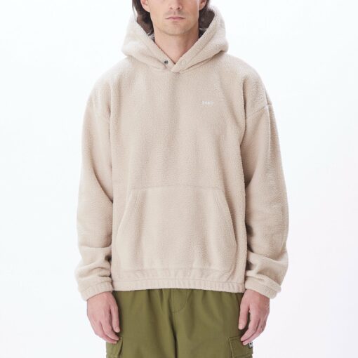 OBEY BOLD POLAR PULLOVER HOOD Silver Grey
