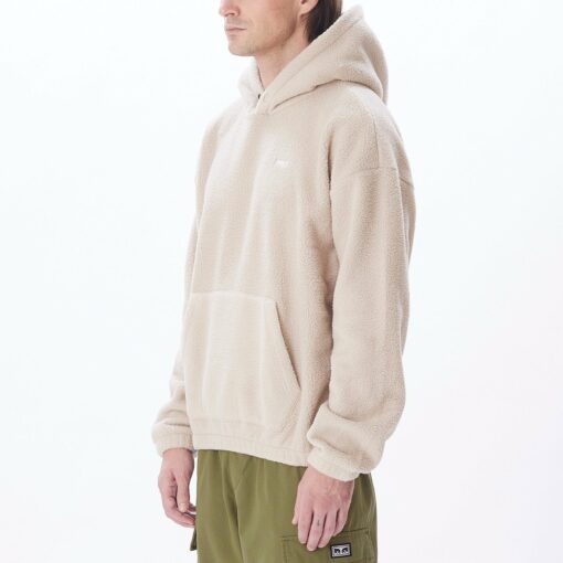 OBEY BOLD POLAR PULLOVER HOOD Silver Grey