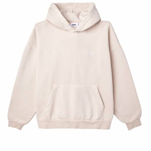 OBEY LOWERCASE PIGMENT PULLOVER HOOD Pigment Clay