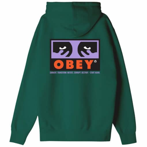 OBEY SUBVERT PREMIUM PULLOVER HOOD Adventure Green