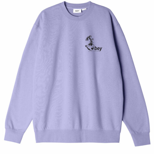 OBEY THE FUTURE STARTS TODAY PREMIUM CREWNECK Digital Lavender