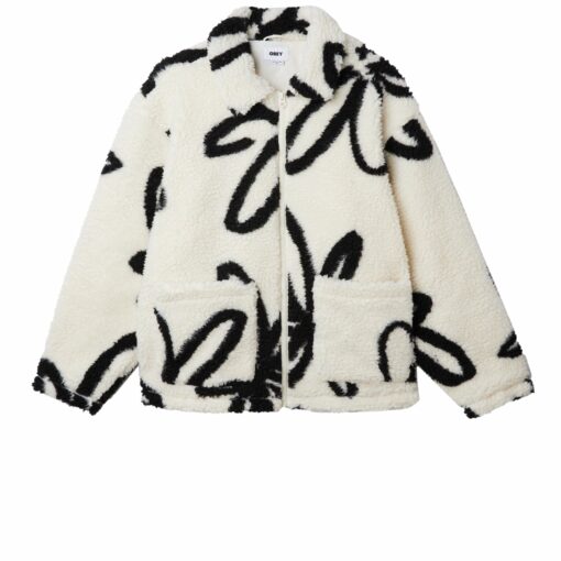OBEY PORTIONS SHERPA JACKET Unbleached Multi