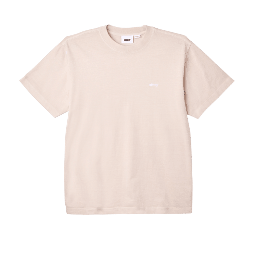 OBEY LOWERCASE PIGMENT T-SHIRT Pigment Clay