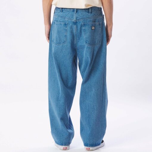 OBEY BIGWIG BAGGY DENIM Light Indigo