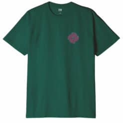 OBEY DOWNWARD SPIRAL ORGANIC T-SHIRT Adventure Green