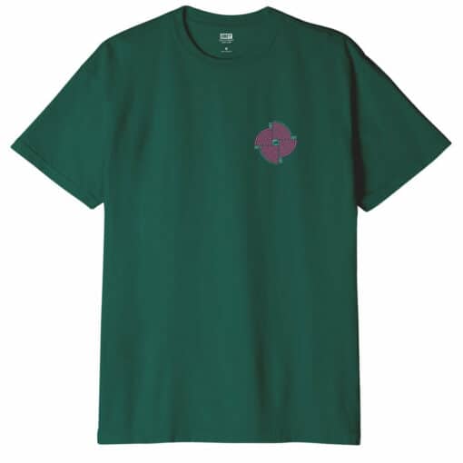 OBEY DOWNWARD SPIRAL ORGANIC T-SHIRT Adventure Green