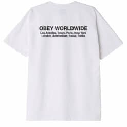 OBEY WORLDWIDE CITIES HEAVYWEIGHT T-SHIRT White