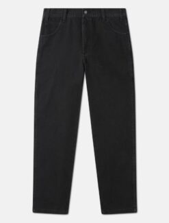 DICKIES Pantaloni da Carpentiere in Tela di Cotone Nero slavato