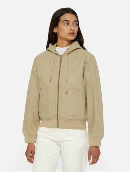 DICKIES Giacca In Tela Di Cotone Foderata Sabbia Slavato