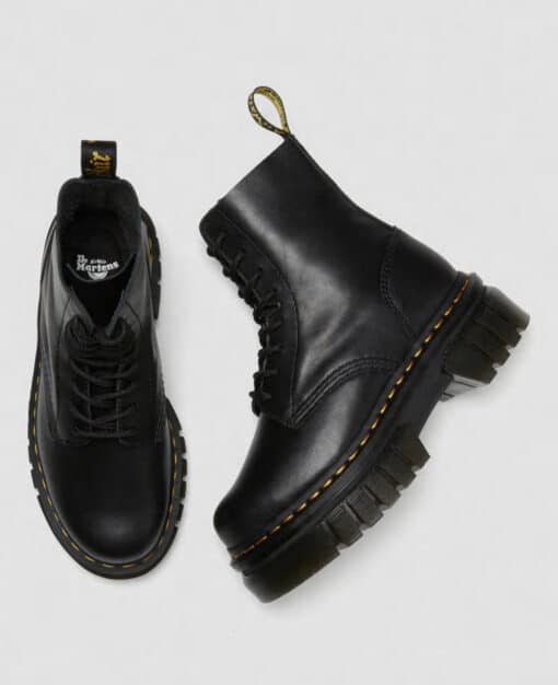 DR MARTENS STIVALE PLATFORM AUDRICK IN PELLE NAPPA LUX