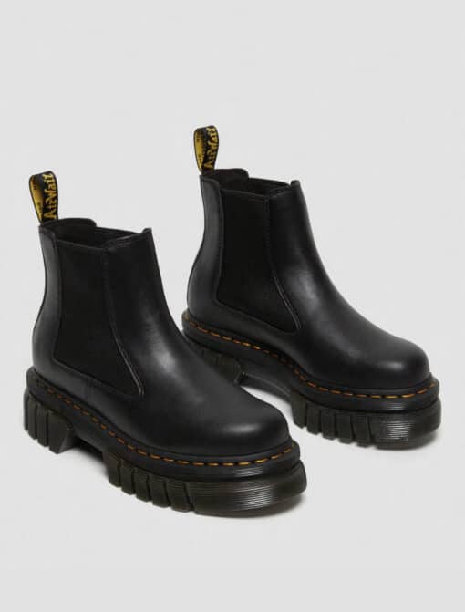 DR MARTENS STIVALETTI CHELSEA PLATFORM AUDRICK IN PELLE NAPPA Lux