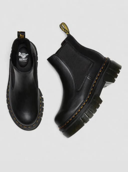 DR MARTENS STIVALETTI CHELSEA PLATFORM AUDRICK IN PELLE NAPPA Lux