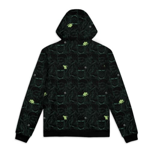 DOLLY NOIRE X ATTACK ON TITAN AoT Pattern Hoodie Black