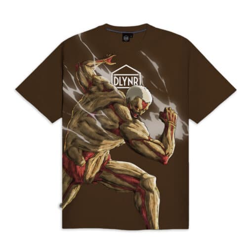 DOLLY NOIRE X ATTACK ON TITAN Armored Titan Tee Brown