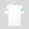 VISION OF SUPER WHITE T-SHIRT WITH LIGHT BLUE FLAMES