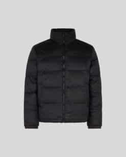 VISION OF SUPER BLACK PUFFER JACKET WITH BLACK TRIPLE FLAMES