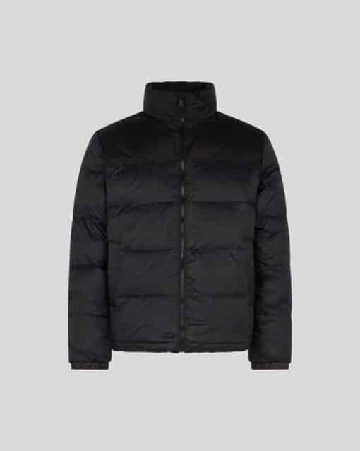 VISION OF SUPER BLACK PUFFER JACKET WITH BLACK TRIPLE FLAMES