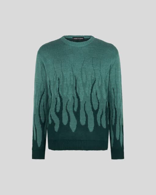 VISION OF SUPER PETROLEUM JUMPER WITH DOUBLE FLAMES