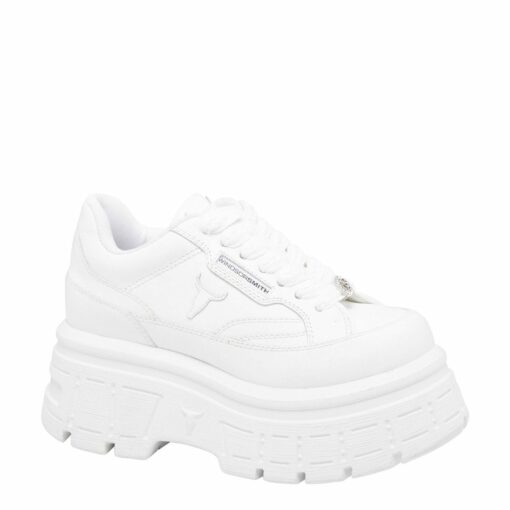 WINDSORSMITH SWERVE WHITE Leather