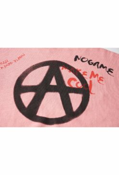 ACUPUNCTURE GRAFFITI LOGO SWEATER Pink