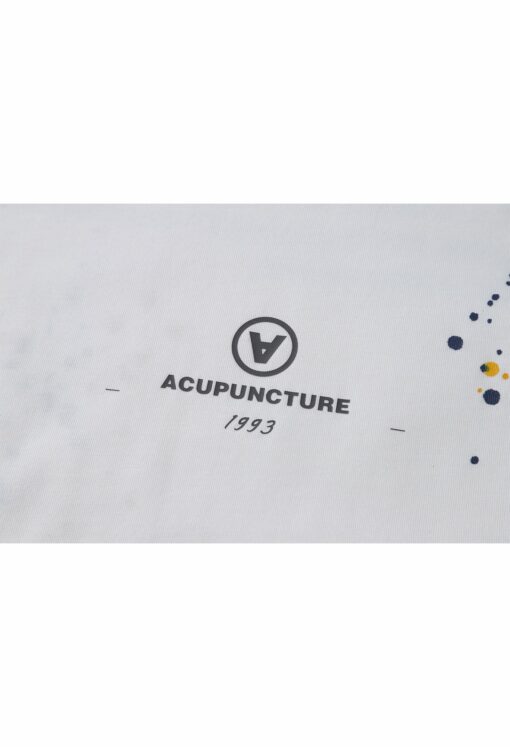 ACUPUNCTURE POLKA DOTS TSHIRT White