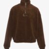 Karl Kani KM SIGNATURE TEDDY TROYER  Felpa in pile BROWN