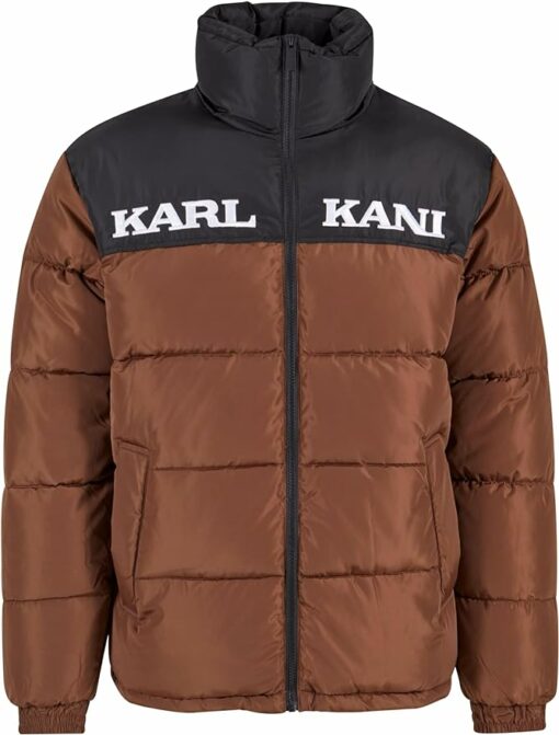 Karl Kani RETRO ESSENTIAL PUFFER Dark Brown