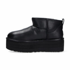 UGG CLASSIC ULTRA MINI PLATFORM Black Leather