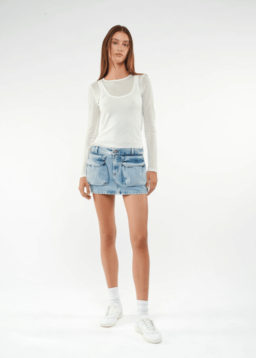 ICON DENIM GIO SKIRT