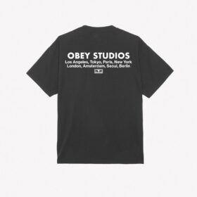 OBEY STUDIOS EYE HEAVYWEIGHT T-SHIRT Jet Black