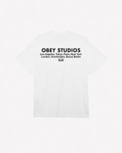 OBEY STUDIOS EYE HEAVYWEIGHT T-SHIRT White