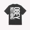 OBEY NOTHING HEAVYWEIGHT T-SHIRT Vintage Black