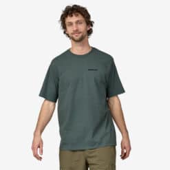 PATAGONIA Men’s P-6 Logo Responsibili-Tee® Nouveau Green