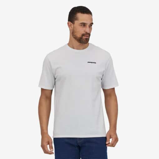 PATAGONIA Men’s P-6 Logo Responsibili-Tee® White