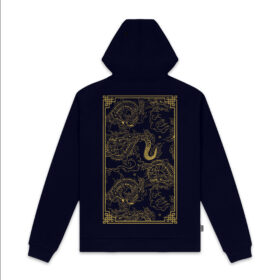 DOLLY NOIRE Chinese Dragon Hoodie Navy