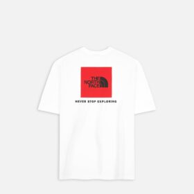 THE NORTH FACE T-SHIRT RED BOX White