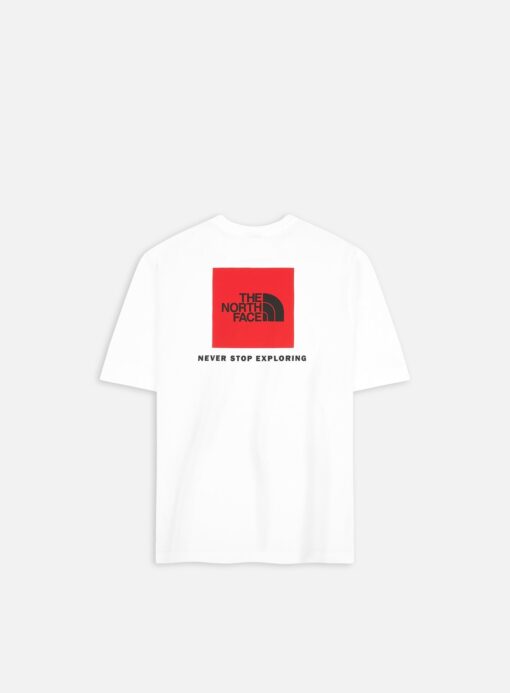 THE NORTH FACE T-SHIRT RED BOX White