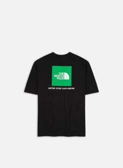 THE NORTH FACE T-SHIRT RED BOX Black/Optic Emerald